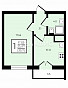1-Комнатная квартира 35.70м², эт. 14, фото 8