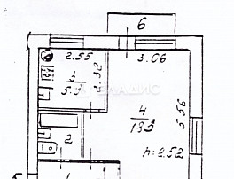 1-Комнатная квартира 32.00м²