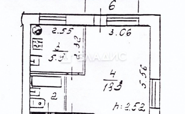 1-Комнатная квартира 32.00м², эт. 2, фото 11