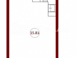 1-комнатная квартира, 20.6 м2