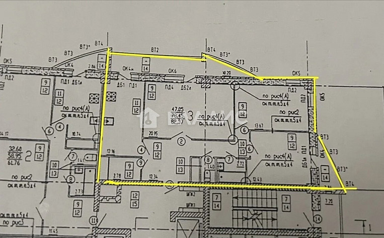3-Комнатная квартира 79.00м², эт. 14, фото 9