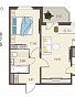 1-комнатная квартира, 44.05 м2, эт. 6, id: 978301, фото 1