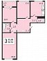 3-комнатная квартира, 80.5 м2, эт. 12, id: 841914, фото 1