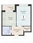 1-комнатная квартира, 38.63 м2, эт. 7, id: 1071585, фото 1