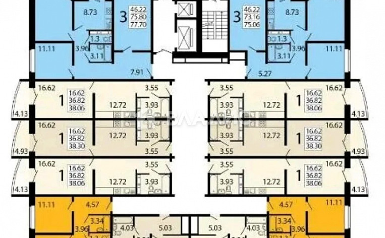 1-Комнатная квартира 37.00м², эт. 5, фото 9