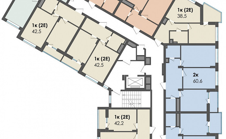 2-Комнатная квартира 64.90м², эт. 2, фото 19