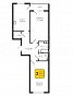 2-комнатная квартира, 68.43 м2, эт. 5, id: 843872, фото 1