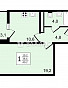 1-Комнатная квартира 40.20м², эт. 20, фото 8