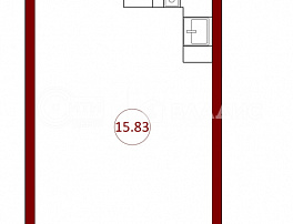 1-комнатная квартира, 20.6 м2