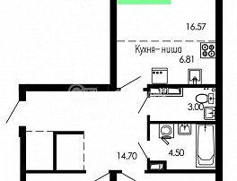 2-комнатная квартира, 78.45 м2