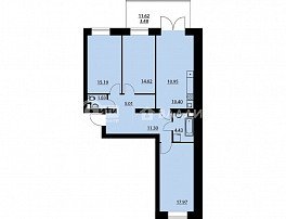 3-комнатная квартира, 95.78 м2