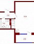 1-комнатная квартира, 33.82 м2, эт. 4, id: 728373, фото 1