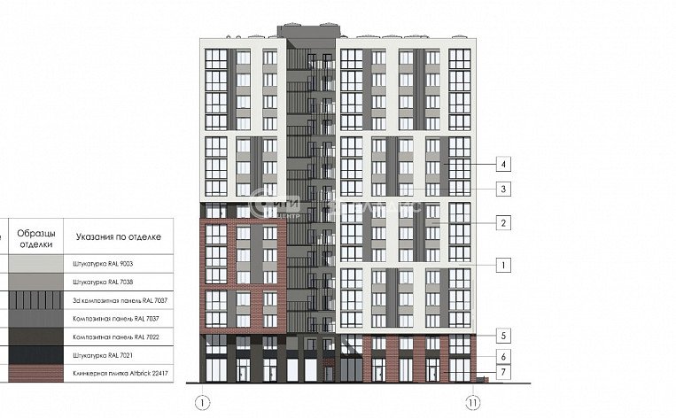 2-комнатная квартира, 66.06 м2, эт. 11, id: 760573, фото 19