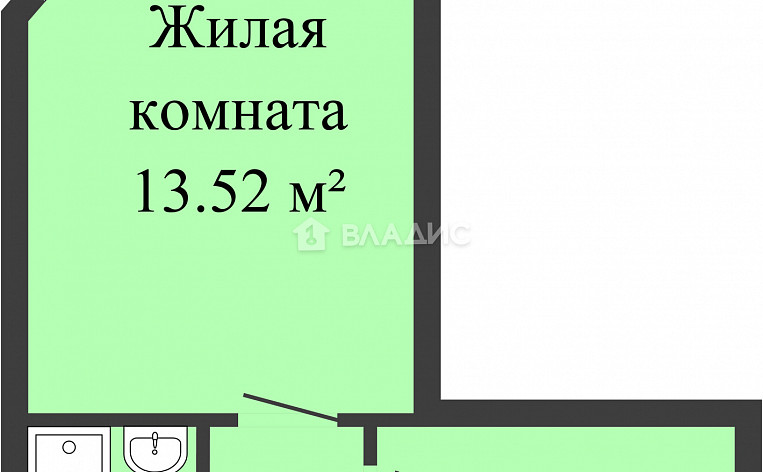 1-Комнатная квартира 30.50м², эт. 4, фото 23