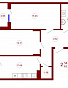 2-комнатная квартира, 61.75 м2, эт. 13, id: 722364, фото 1