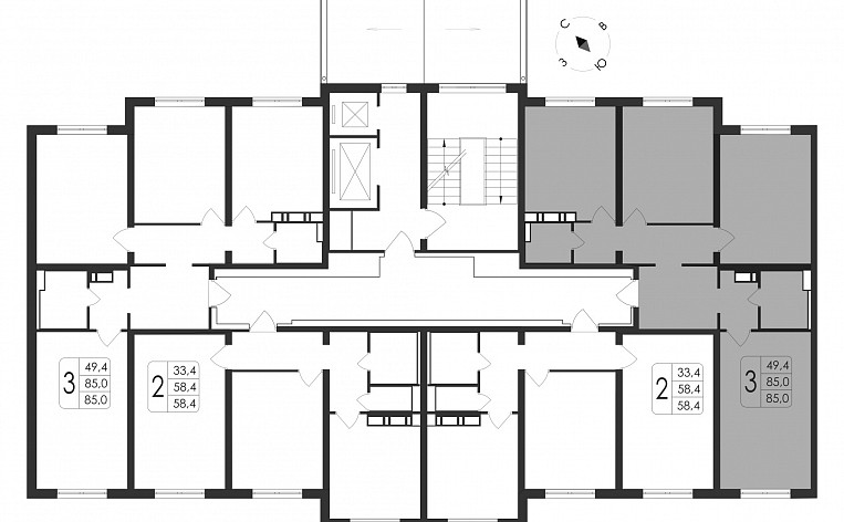 3-Комнатная квартира 85.00м², эт. 1, фото 12