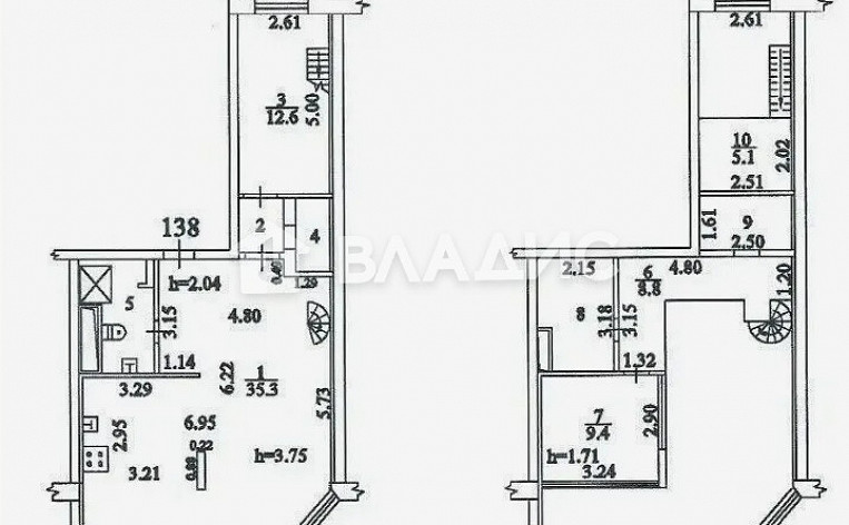 3-Комнатная квартира 90.60м², эт. 18, фото 39