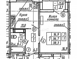 2-Комнатная квартира 50.50м²