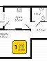 1-комнатная квартира, 34.64 м2, эт. 4, id: 1033183, фото 12