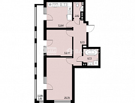 2-комнатная квартира, 67.14 м2