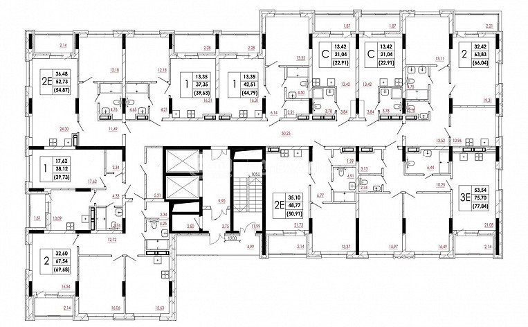 2-комнатная квартира, 66.06 м2, эт. 11, id: 760573, фото 19