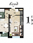 1-комнатная квартира, 39 м2, эт. 12, id: 705381, фото 1