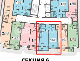 1-комнатная квартира, 43 м2