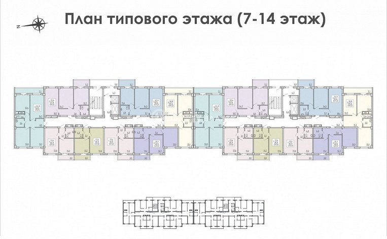 1-комнатная квартира,  м2, эт. 5, id: 999320, фото 13
