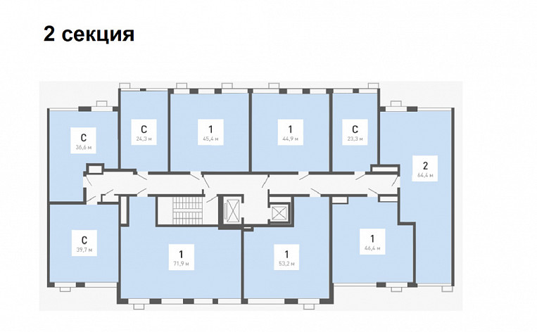 Студия 39.90м², эт. 3, фото 12