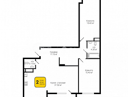 3-комнатная квартира, 98 м2