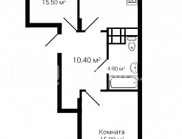 2-комнатная квартира, 64.4 м2