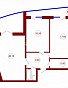 2-комнатная квартира, 106 м2, эт. 7, id: 733253, фото 1