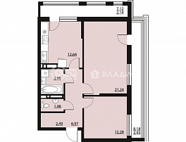 2-комнатная квартира, 66.14 м2