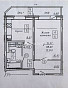 1-Комнатная квартира 38.70м², эт. 3, фото 13