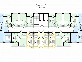 3-комнатная квартира, 77.3 м2