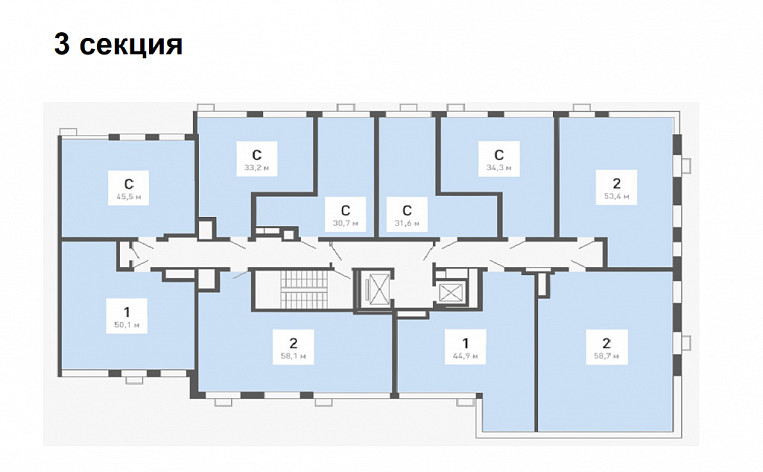 Студия 39.90м², эт. 3, фото 12