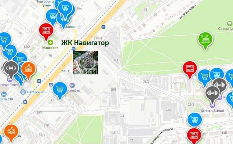 2-комнатная квартира, 54.79 м2, эт. 22, id: 758759, фото 16
