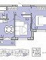 1-комнатная квартира,  м2, эт. 5, id: 999320, фото 1