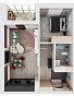 1-комнатная квартира, 54.87 м2, эт. 3, id: 760569, фото 1