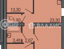 3-комнатная квартира, 79.13 м2