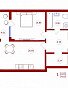 1-комнатная квартира, 54.03 м2, эт. 3, id: 753147, фото 1