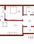 1-комнатная квартира, 45.17 м2, эт. 2, id: 753209, фото 1