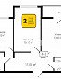 2-комнатная квартира, 59.8 м2, эт. 2, id: 813943, фото 1
