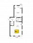 1-комнатная квартира, 67.29 м2, эт. 10, id: 747031, фото 1