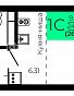 1-комнатная квартира, 26.52 м2, эт. 2, id: 1113036, фото 1