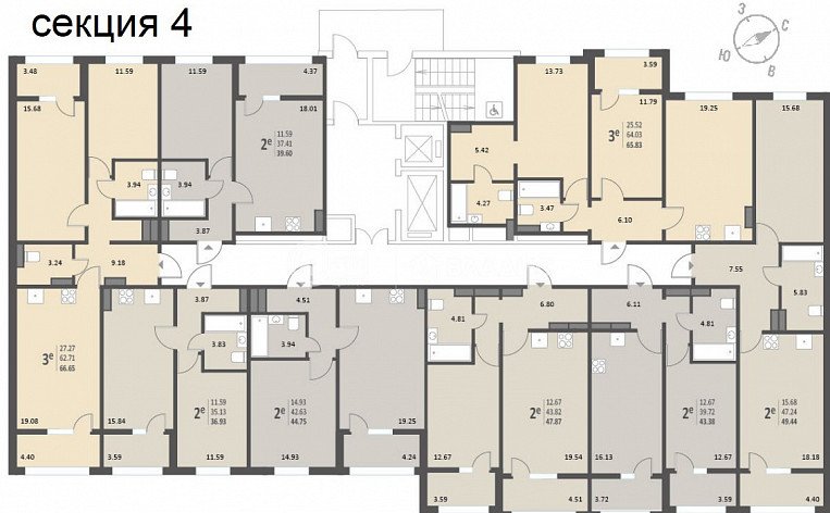 1-комнатная квартира, 39.6 м2, эт. 6, id: 1070316, фото 18
