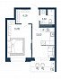 1-комнатная квартира, 38.18 м2, эт. 15, id: 1030872, фото 1