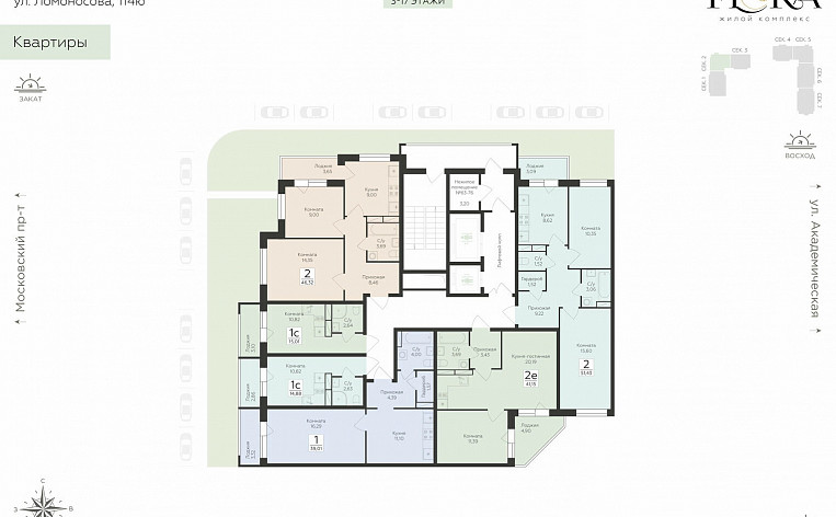 1-Комнатная квартира 26.40м², эт. 2, фото 7