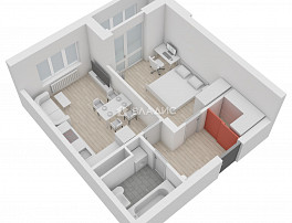 1-Комнатная квартира 43.20м²