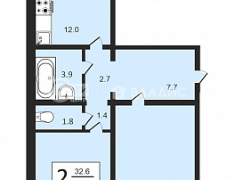 2-комнатная квартира, 65.6 м2